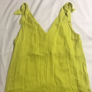 Lime naked zebra top